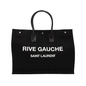 SAINT LAURENT PARIS Tote Rive Gauche Bag Black
